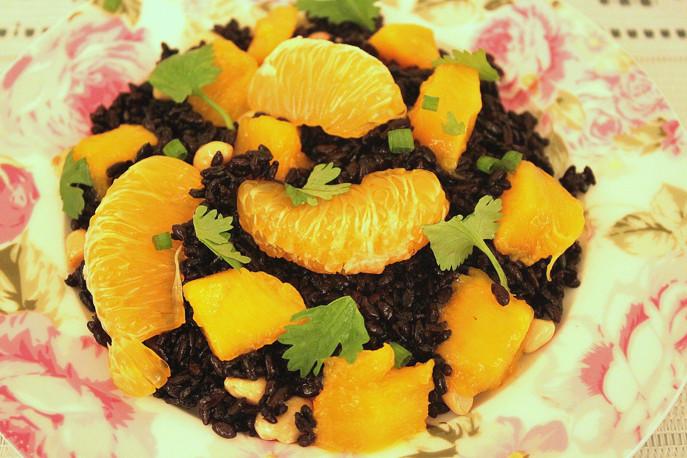 芒果花生黑米沙拉Black Rice Salad With Mango and Peanut的做法