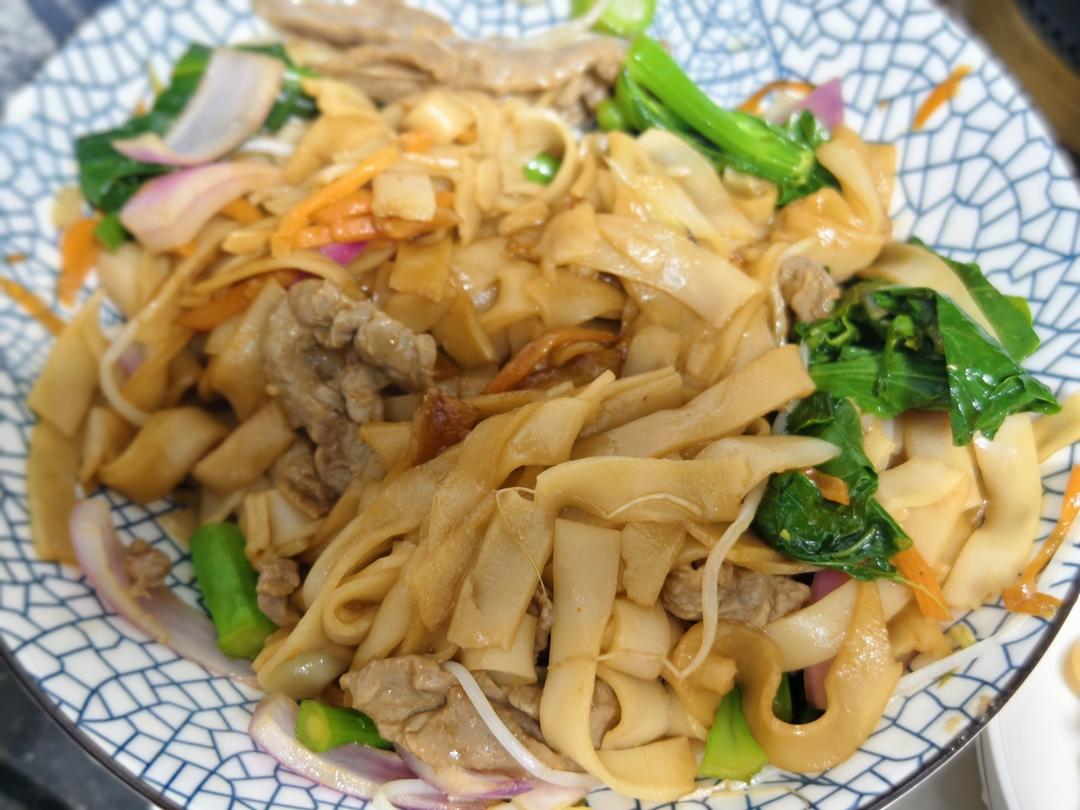 微波炉芥兰牛河