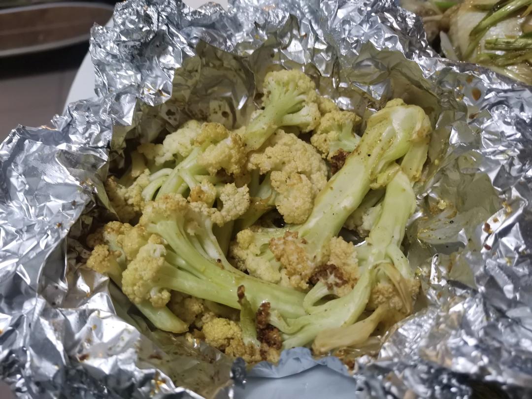 【空气炸锅】清爽炸花菜 ！比饭店做的还好吃！