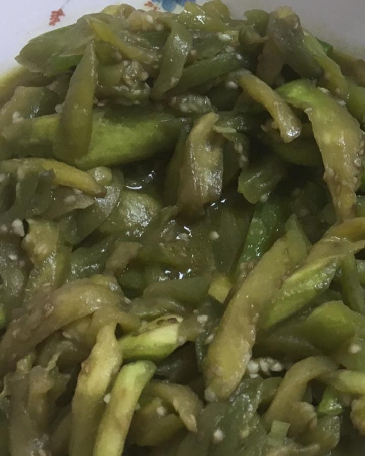 蒜香炒茄丝（省油版）