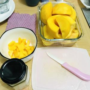小奶锅自制黄桃罐头的做法 步骤1