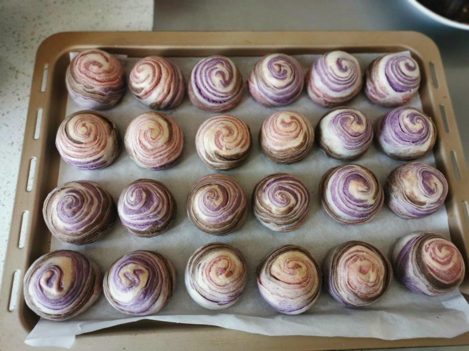 🌈彩虹蛋黄酥，不用出膜/一次就成功