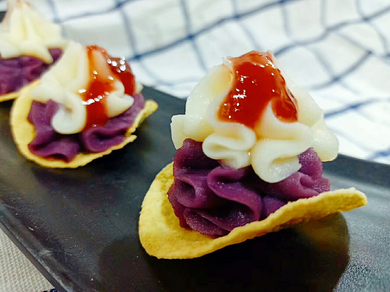 淮山紫薯双色冰激凌的做法 步骤7