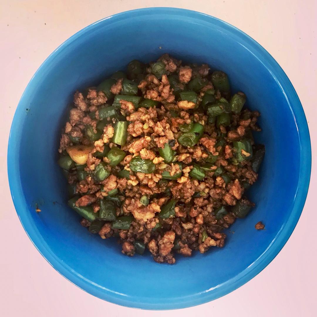 肉沫豆角下饭菜