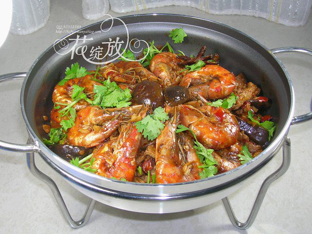 干锅虾的做法