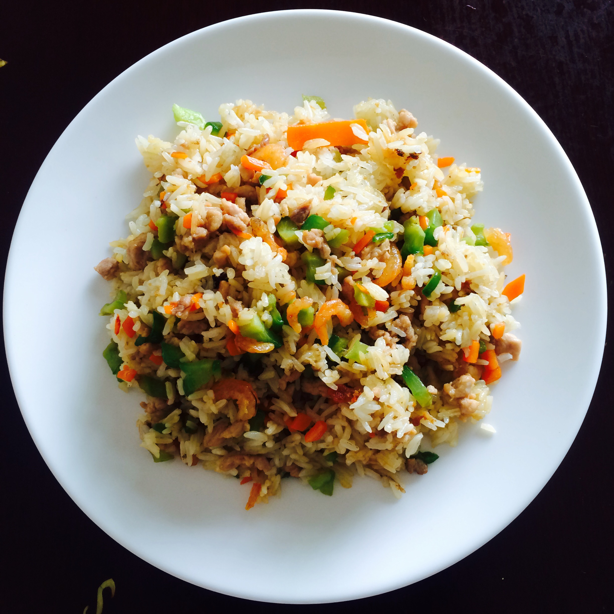 paulinehe做的无添加苦瓜炒饭