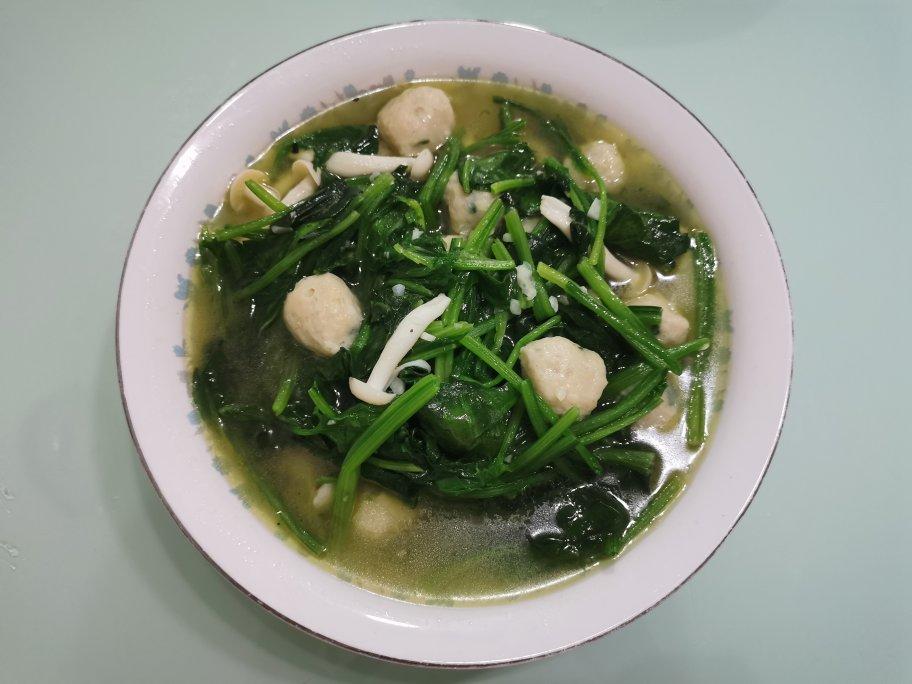 菠菜鱼丸汤