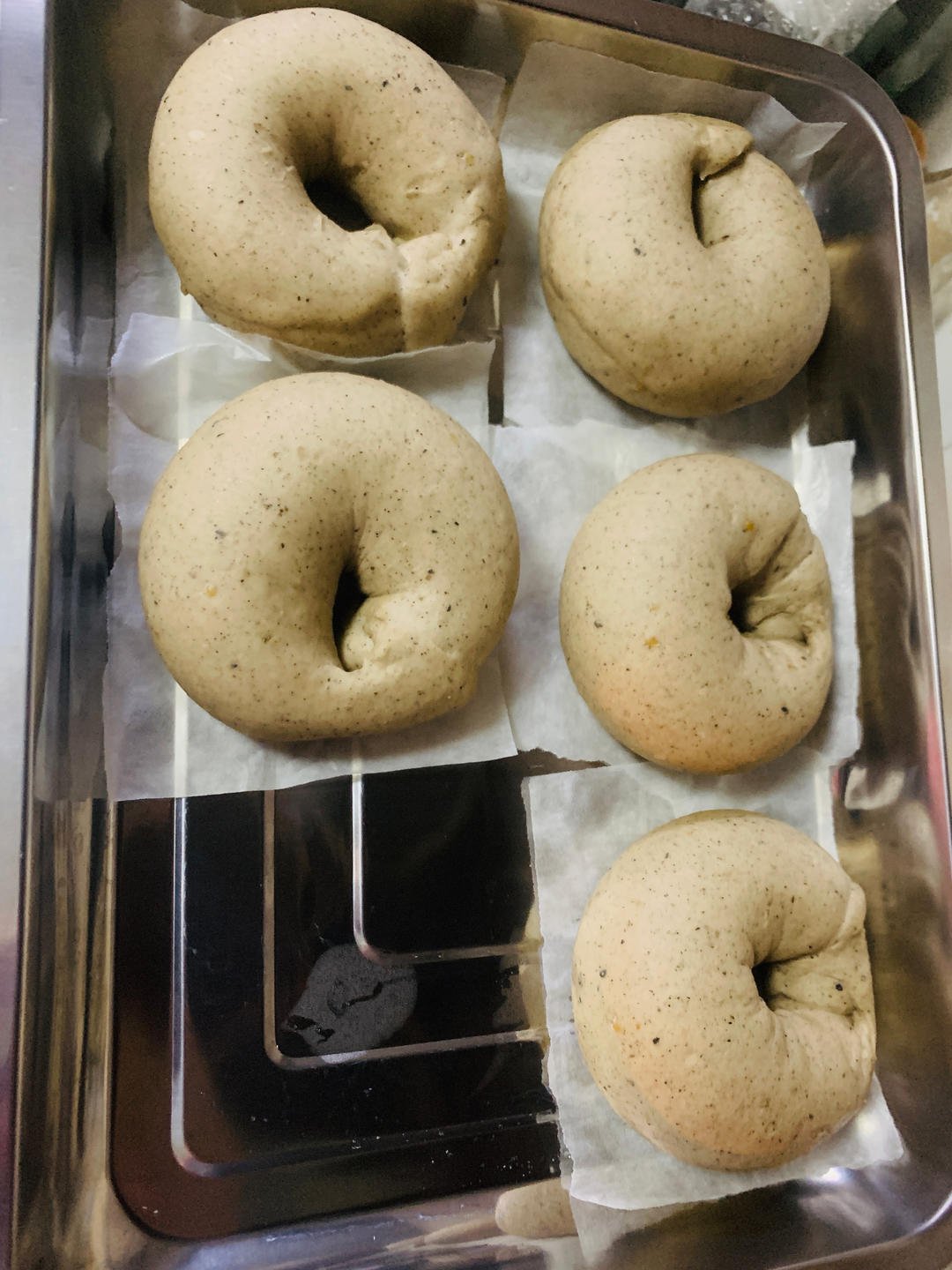 双倍黑芝麻奶酥贝果🥯一起吃养生贝果吧