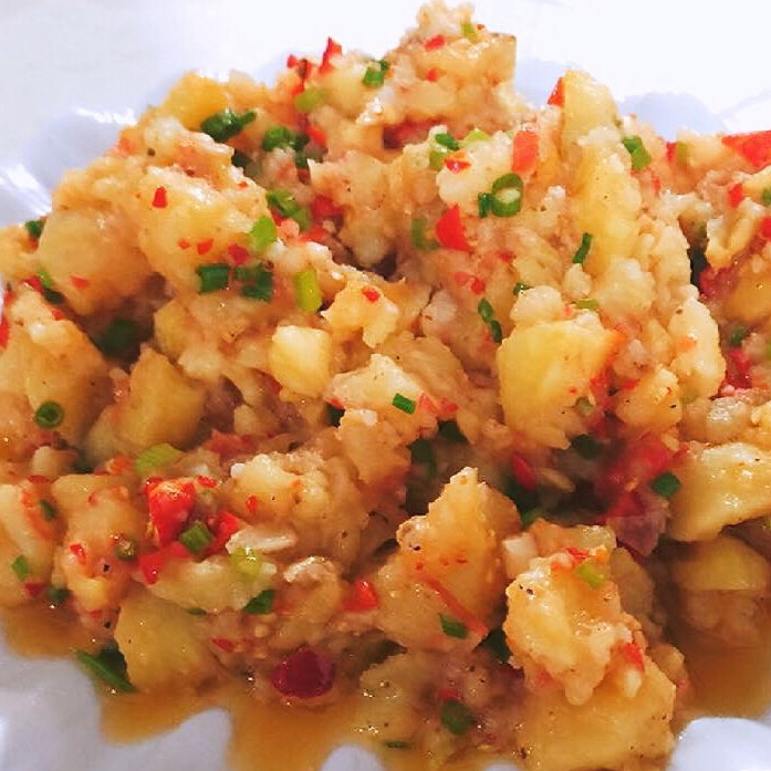 手机用户1060vkx7做的茄汁傣味老奶洋芋