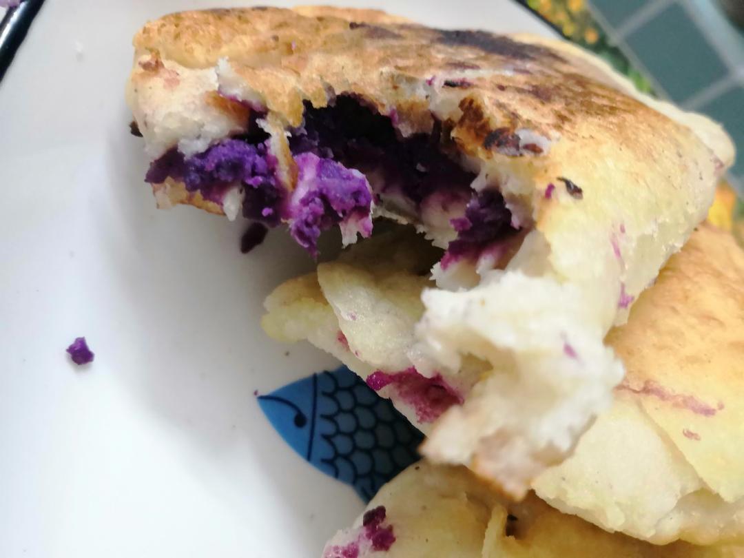 谁都会做的无油紫薯饼