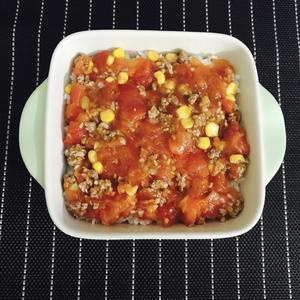 番茄牛肉芝士焗饭的做法 步骤4