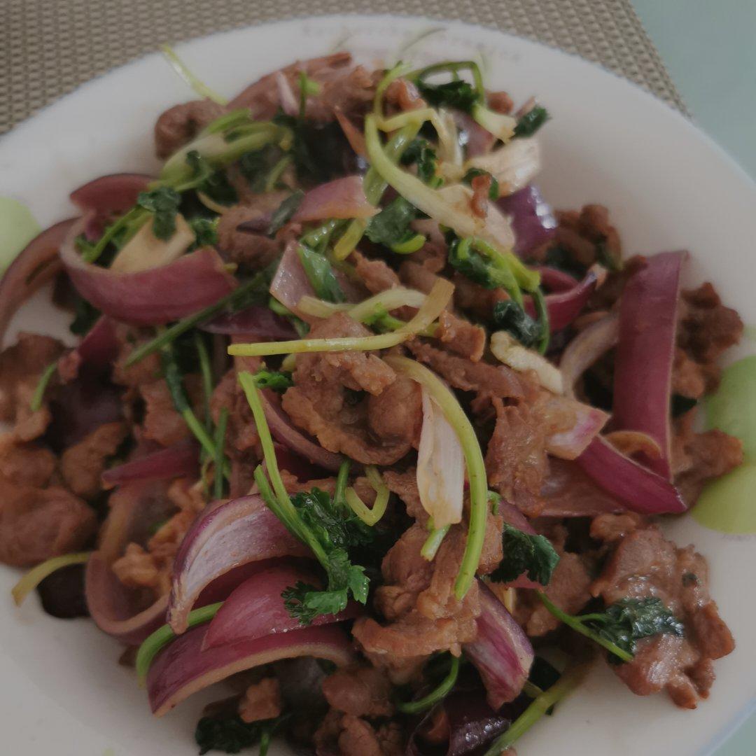 炒烤羊肉