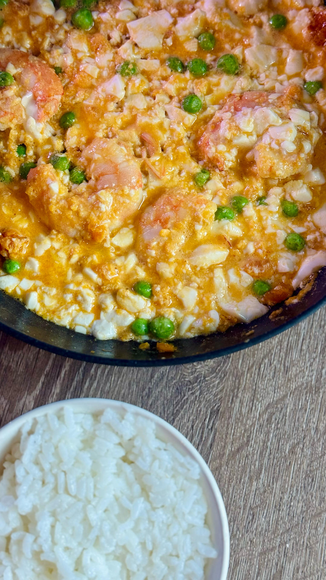 咸蛋黄虾仁豆腐