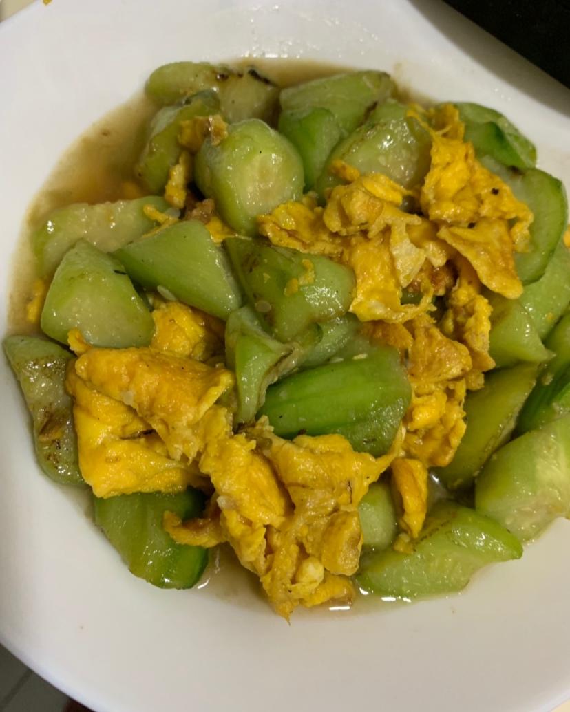 快手菜-丝瓜炒鸡蛋