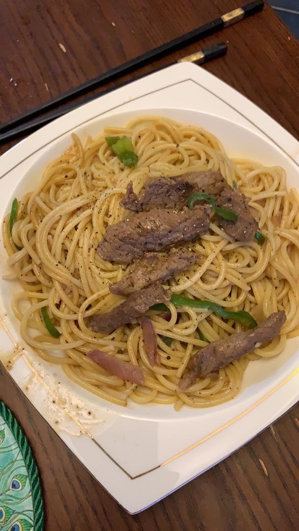 黑椒牛柳意面