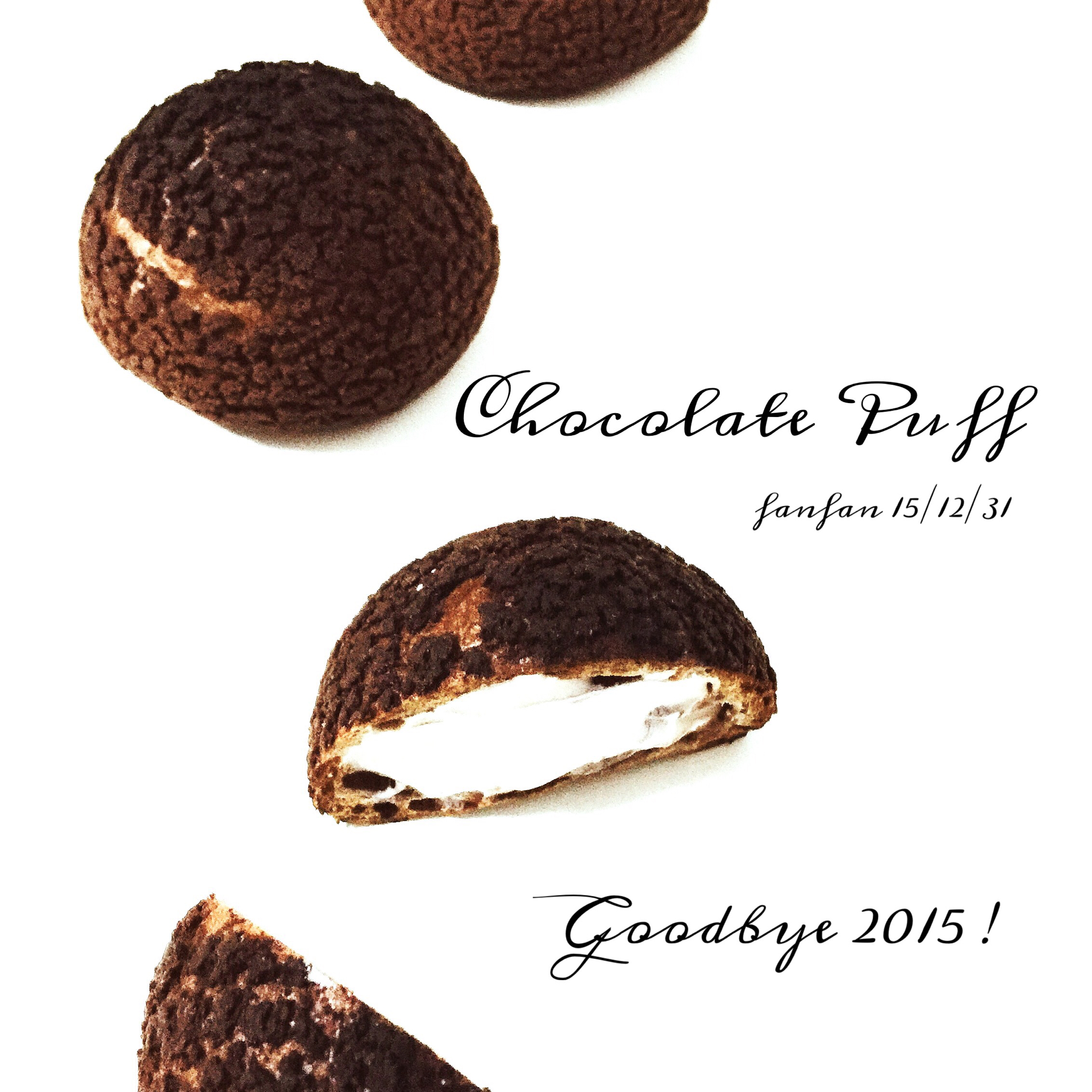 巧克力酥皮泡芙