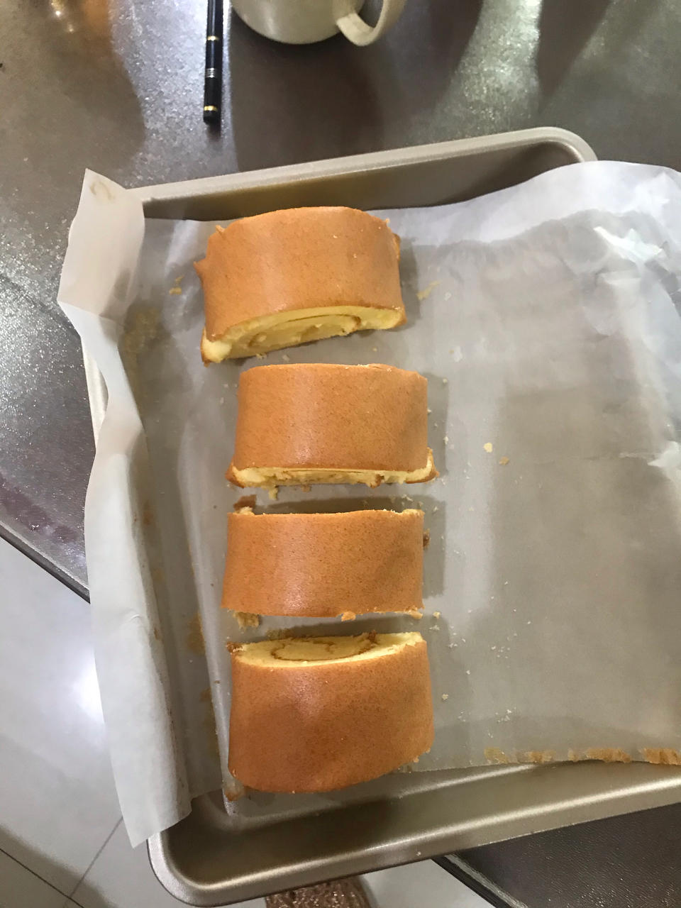 零失败，巨好吃的原味蛋糕卷来了