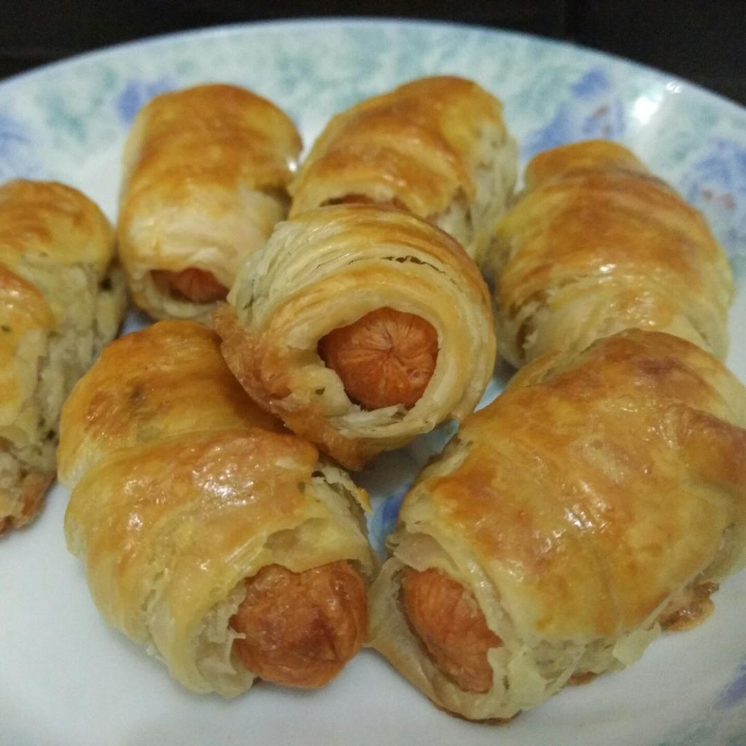 快手早餐——飞饼香肠小卷