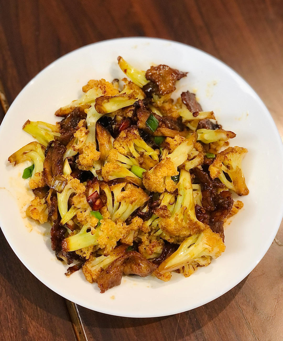 家常干锅花菜❗️太费米饭啦的做法