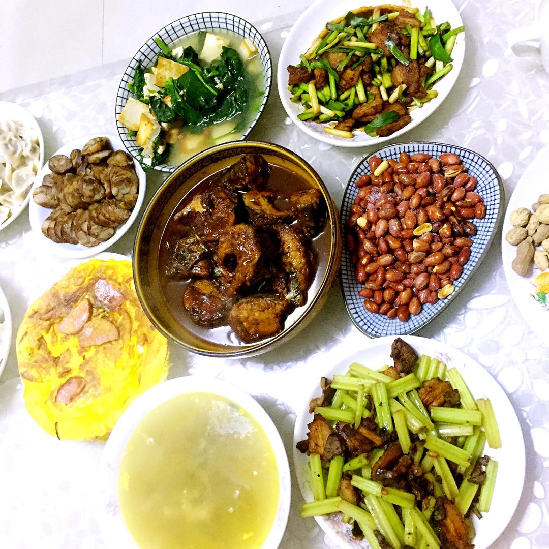 已婚少女的日常做的年夜饭·家乡味