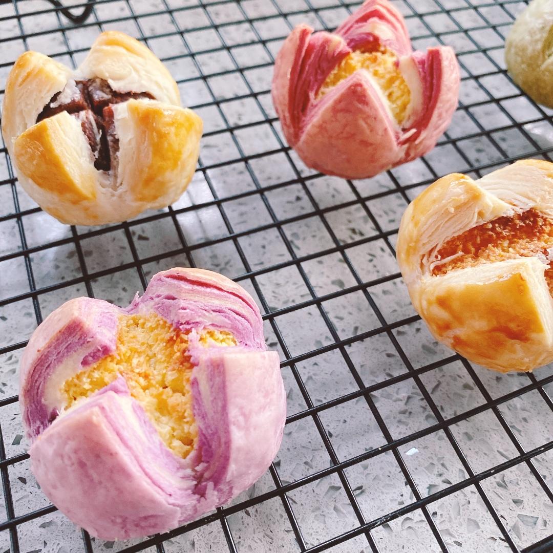 花开富贵之四种口味的椰蓉开口酥