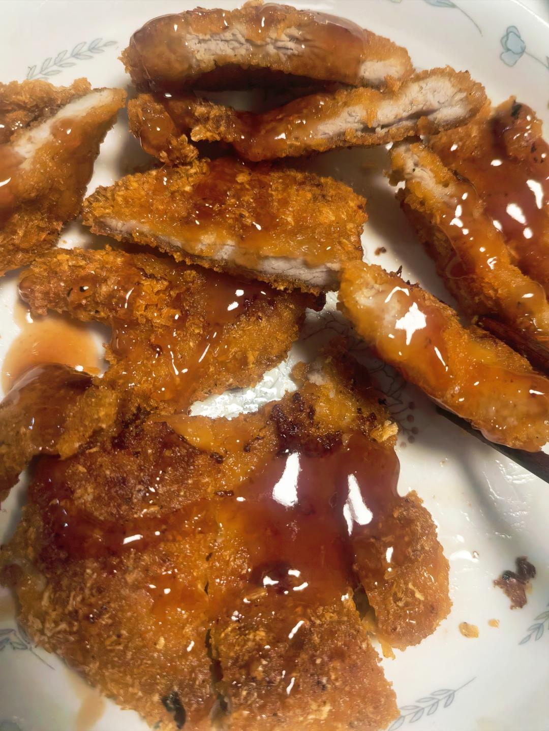 家常快手菜 日式炸猪排（自调酱汁）