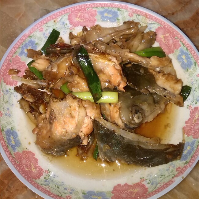香煎三文鱼头
