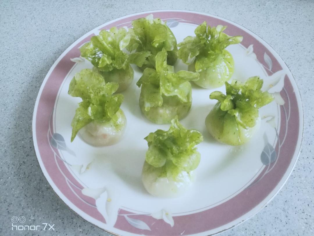 水晶白菜蒸饺