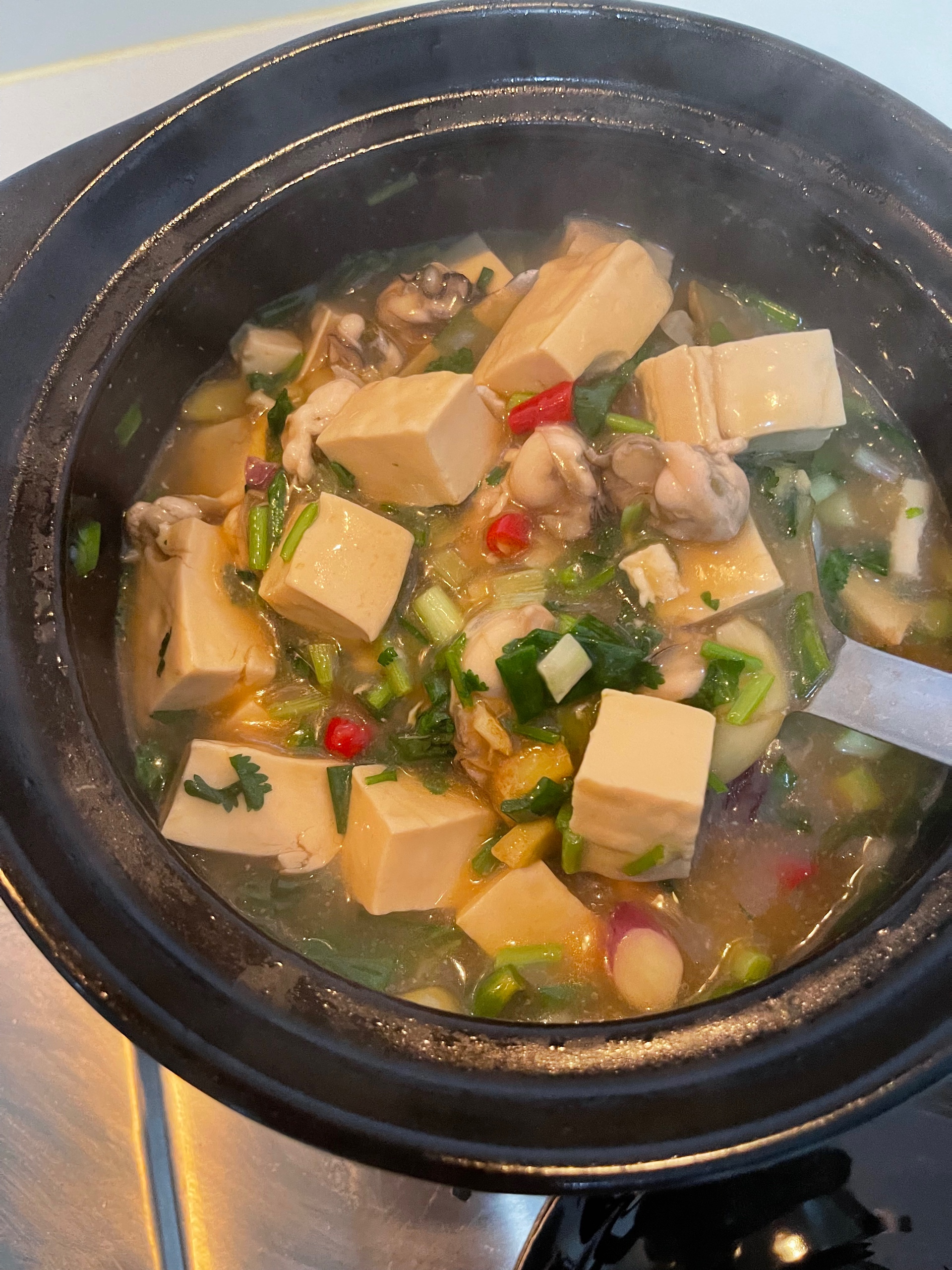 生蚝豆腐煲的做法