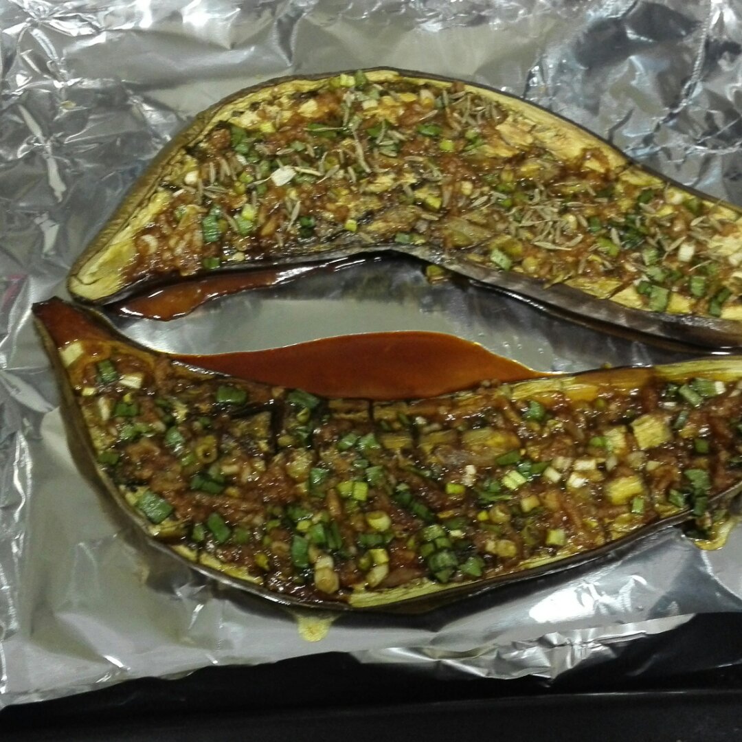 蒜香烤茄子