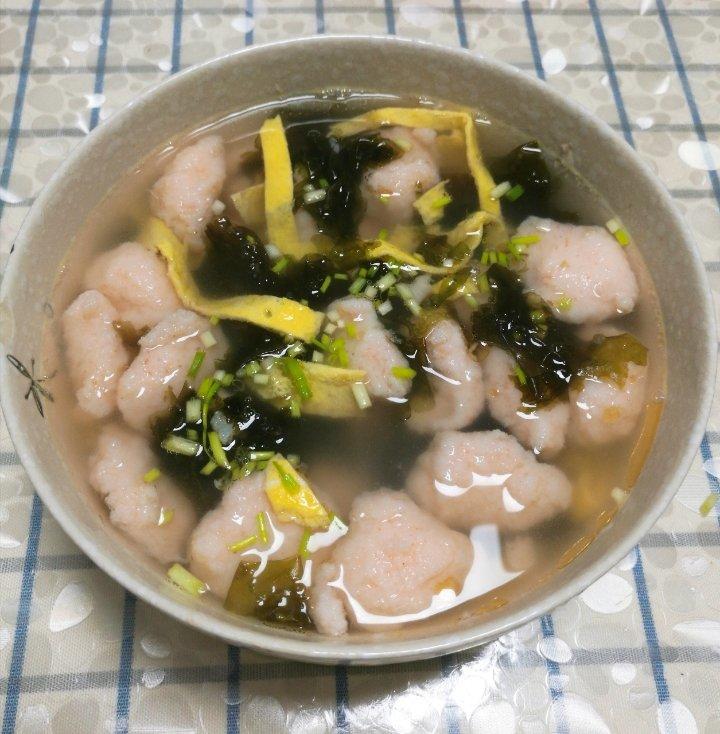 紫菜虾滑汤