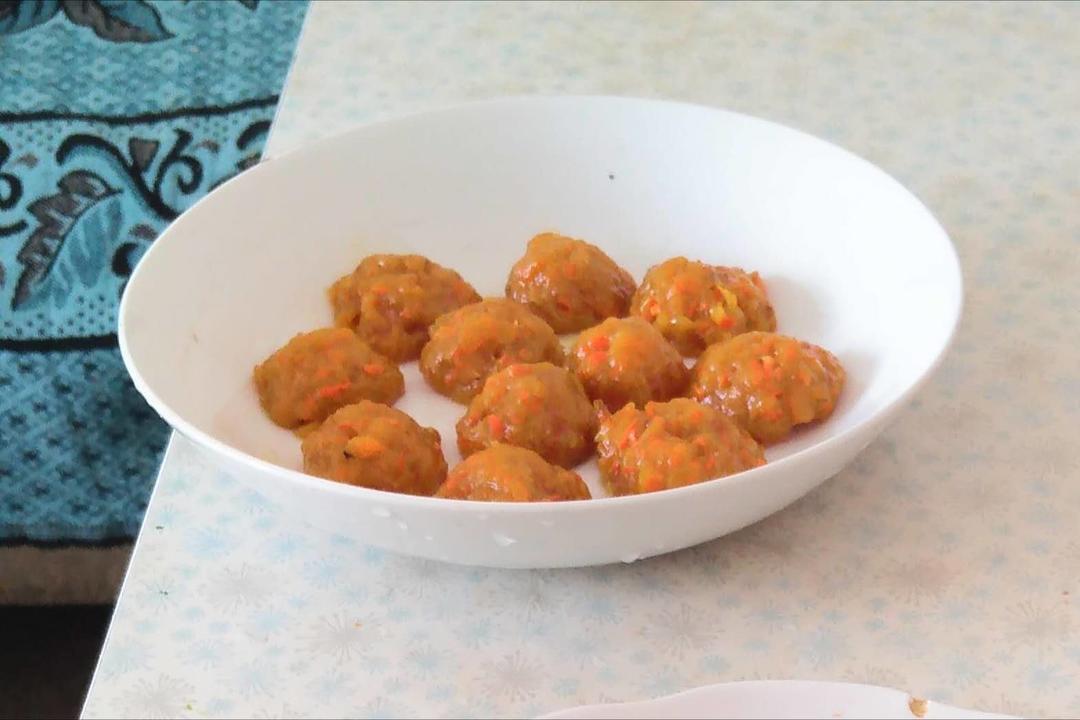 胡萝卜丸子（无油素食）的做法