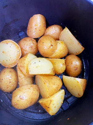 薄荷烤土豆（空气炸锅）的做法 步骤6