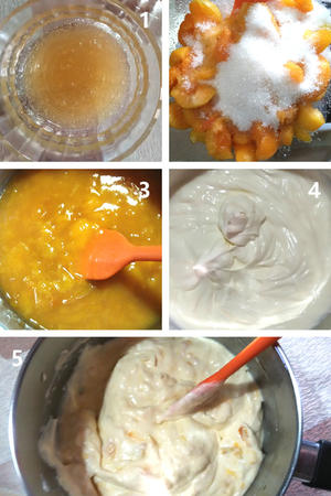 常用水果奶油制作 | 杏奶油蛋糕的做法 步骤3