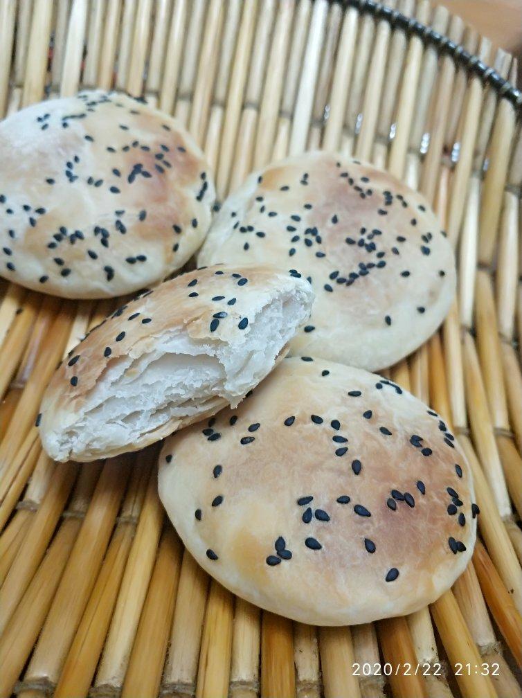 无酵母版油酥千层烧饼火烧
