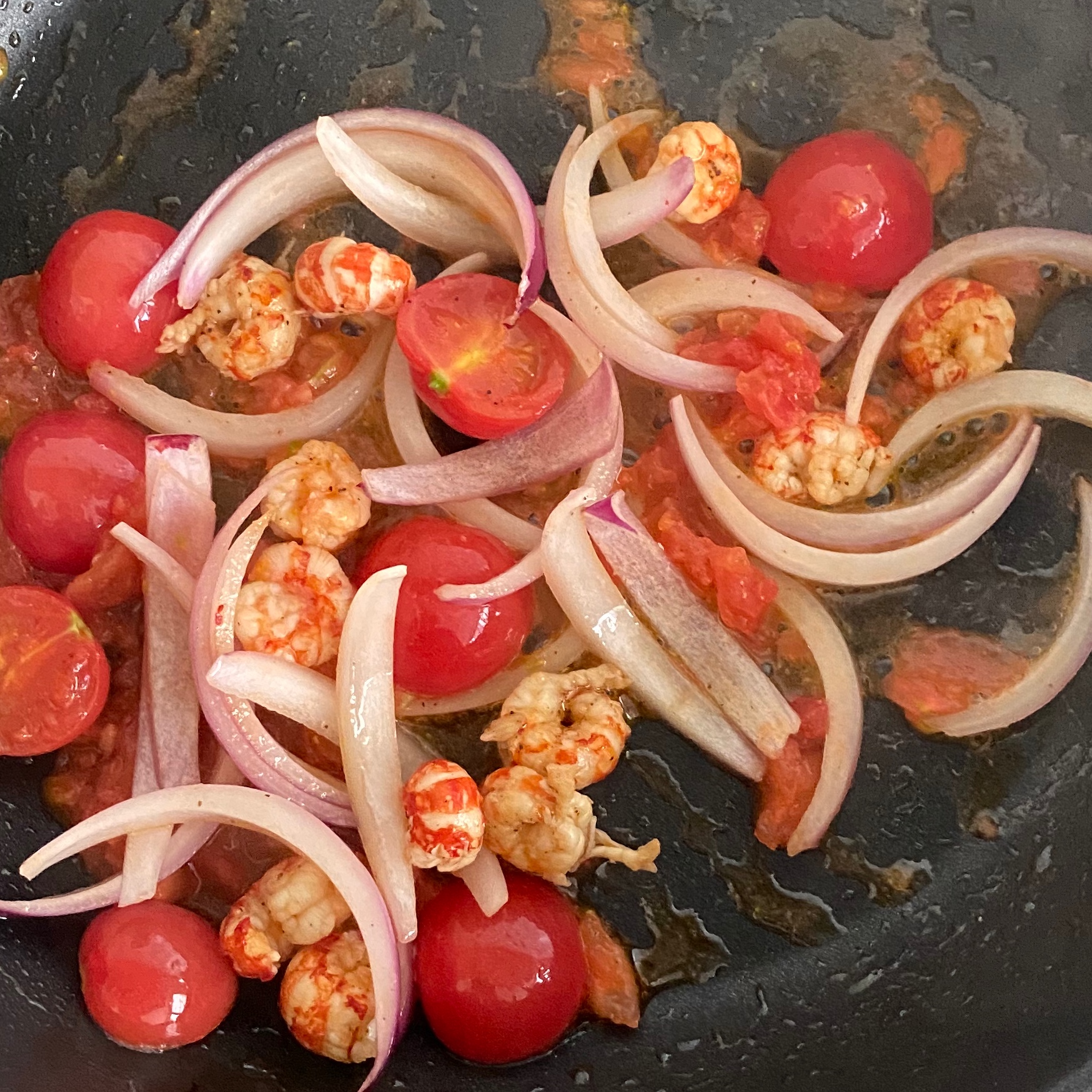 低脂食谱丨小龙虾番茄意面的做法 步骤8