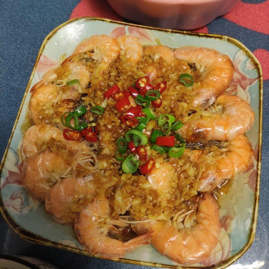 蒜蓉粉丝开背虾