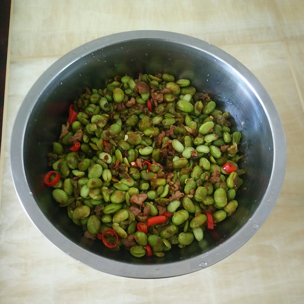 青豆炒肉