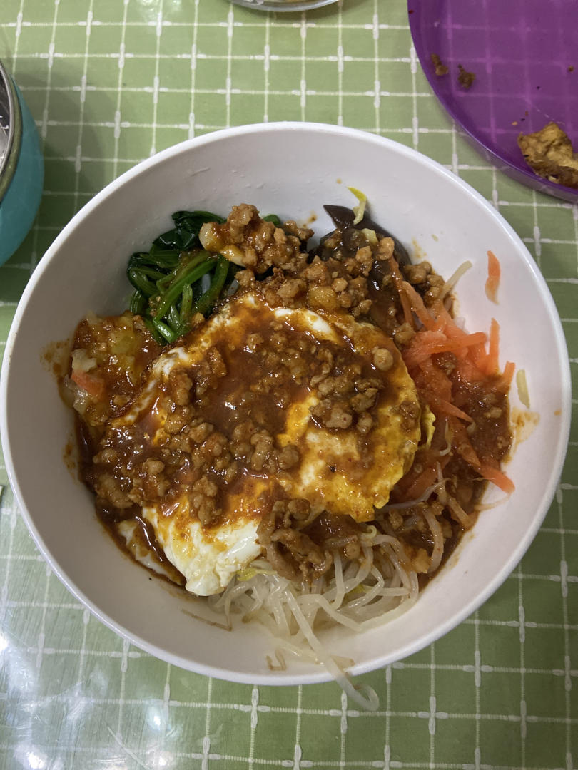 🔥日式石锅拌饭（平锅版.料理店快手、美味的秘诀.烧肉汁配方.好吃到泪奔😂）