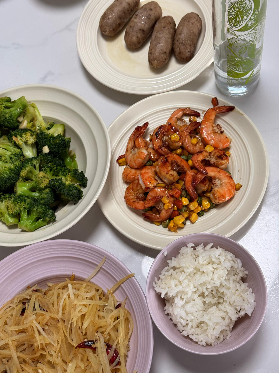 什锦玉米粒虾仁🍤🌽🥕