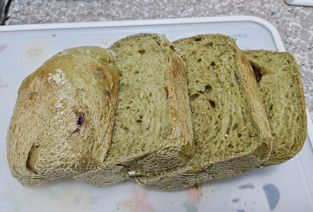 抹茶蔓越莓面包