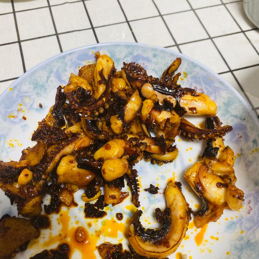 香辣鱿鱼须 赛过铁板的味道