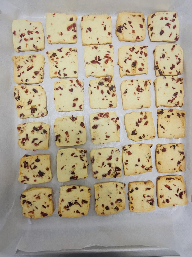 低糖少油版蔓越莓饼干