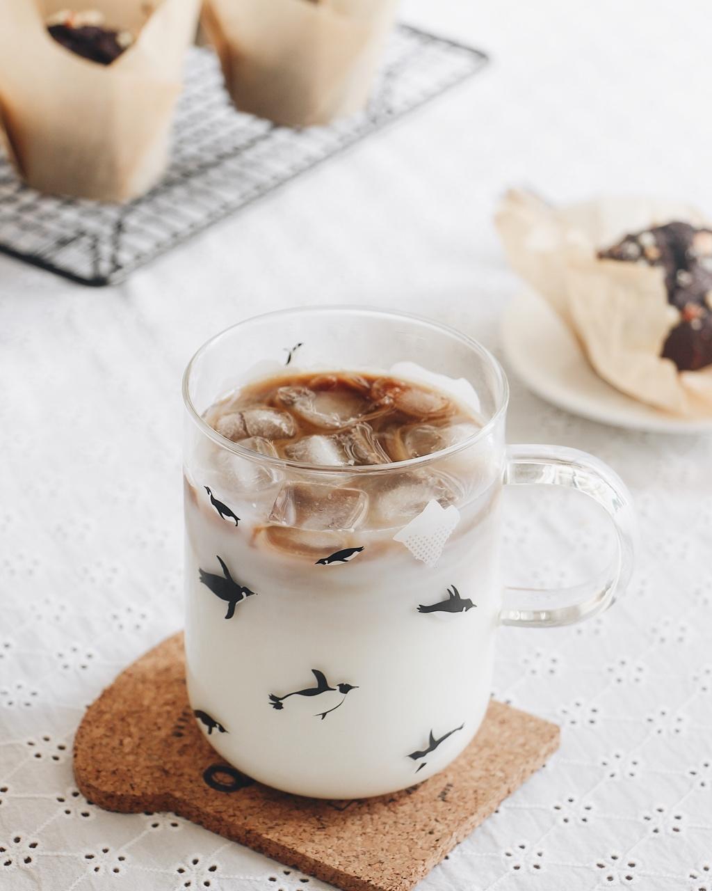 muye做的冰拿铁咖啡