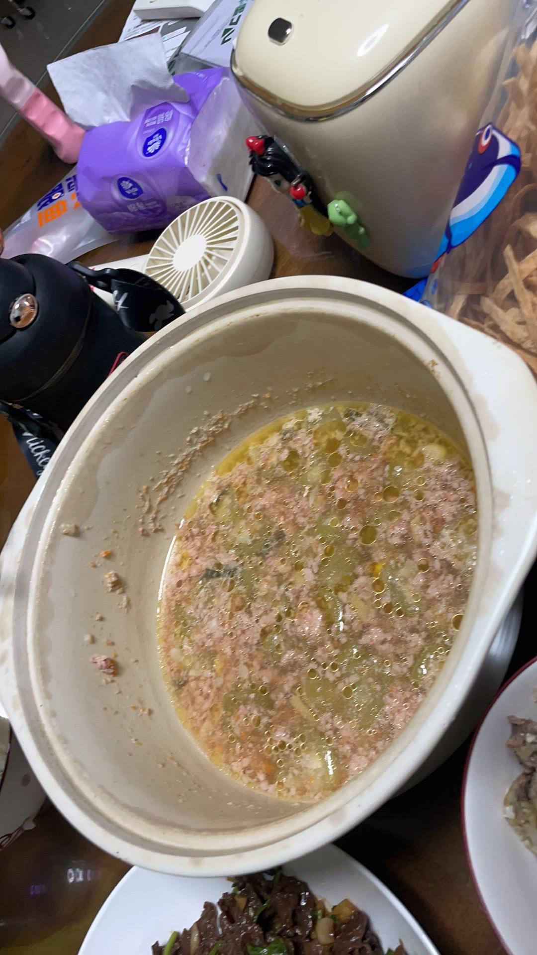 肉沫丝瓜汤（月子下奶汤）