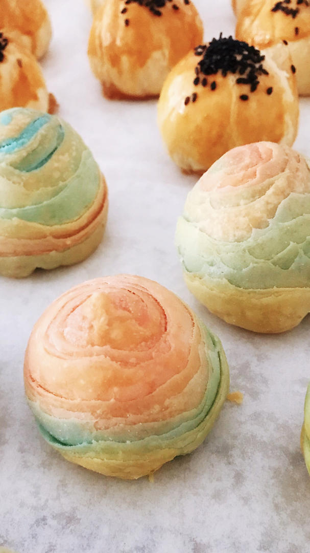 🌈免揉，免松弛，超高颜值小马宝莉彩虹蛋黄酥（含详细操作视频）