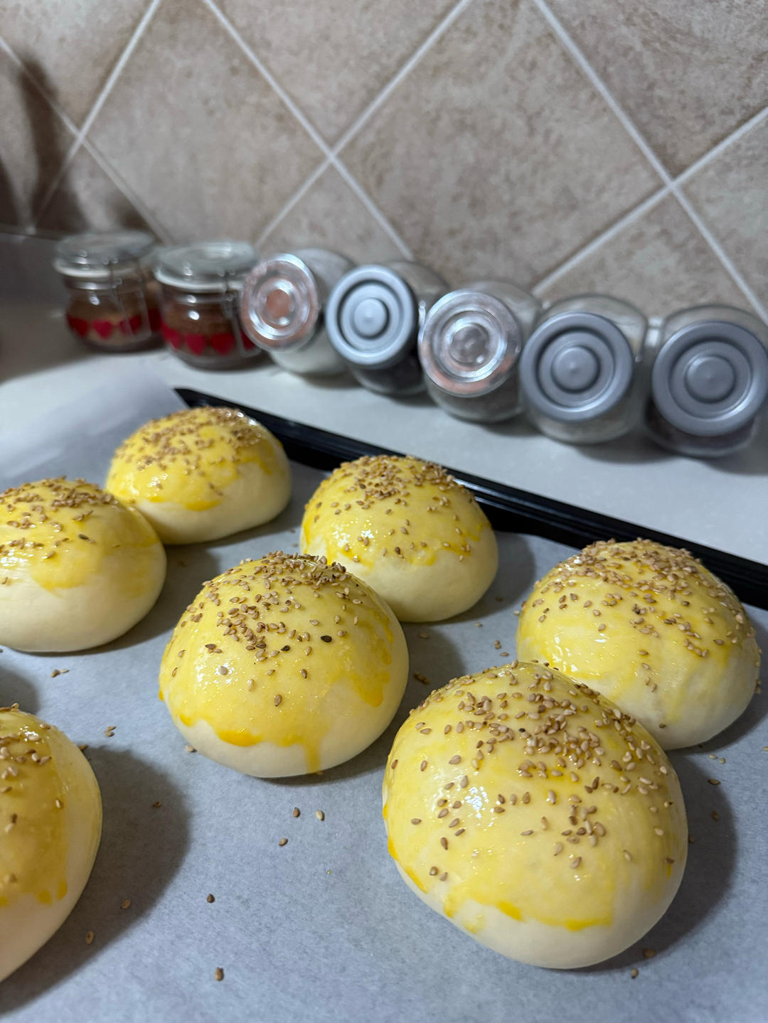 一次就成功，喧软好吃的淡奶油小餐包～