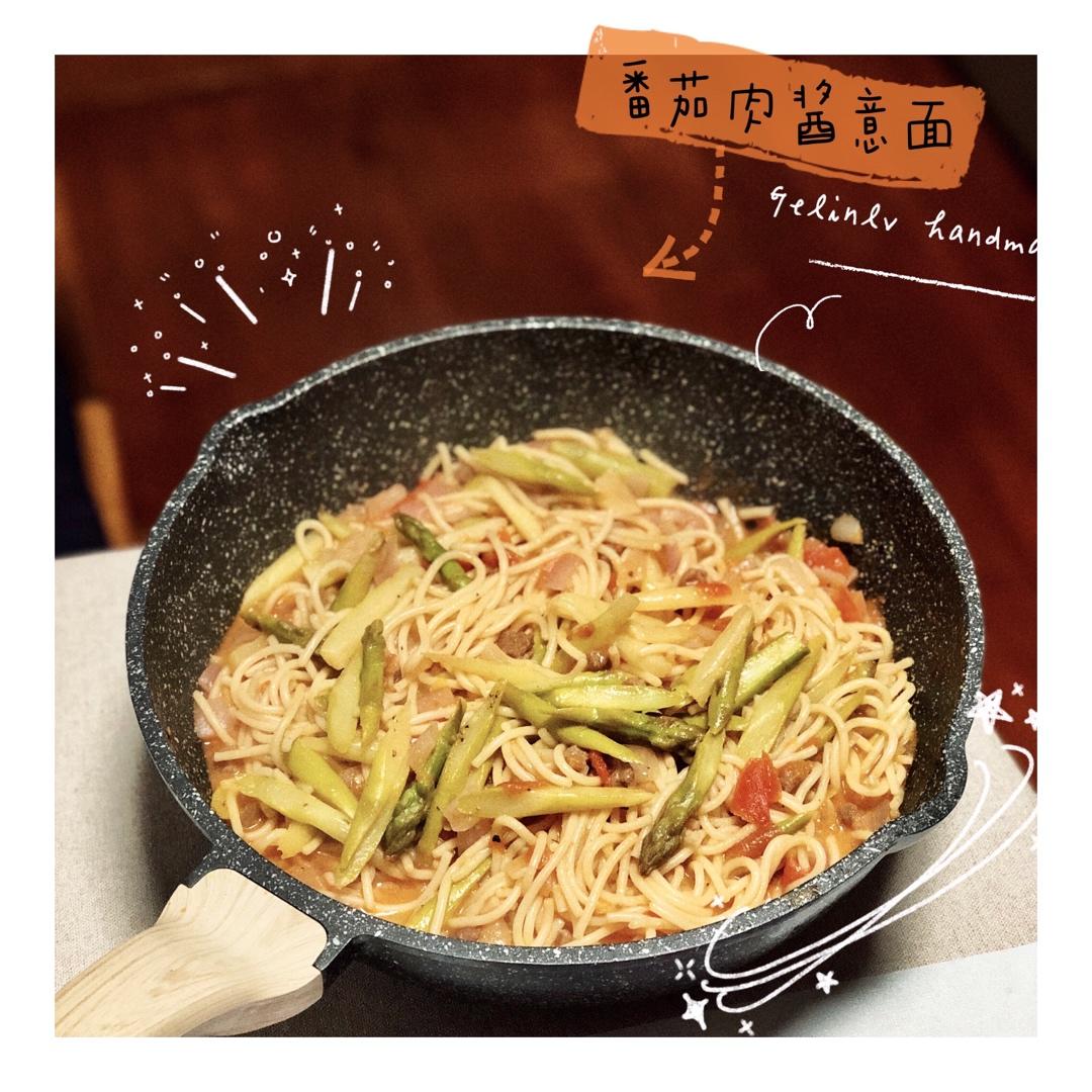 （完胜必胜客的）番茄肉酱意大利面～