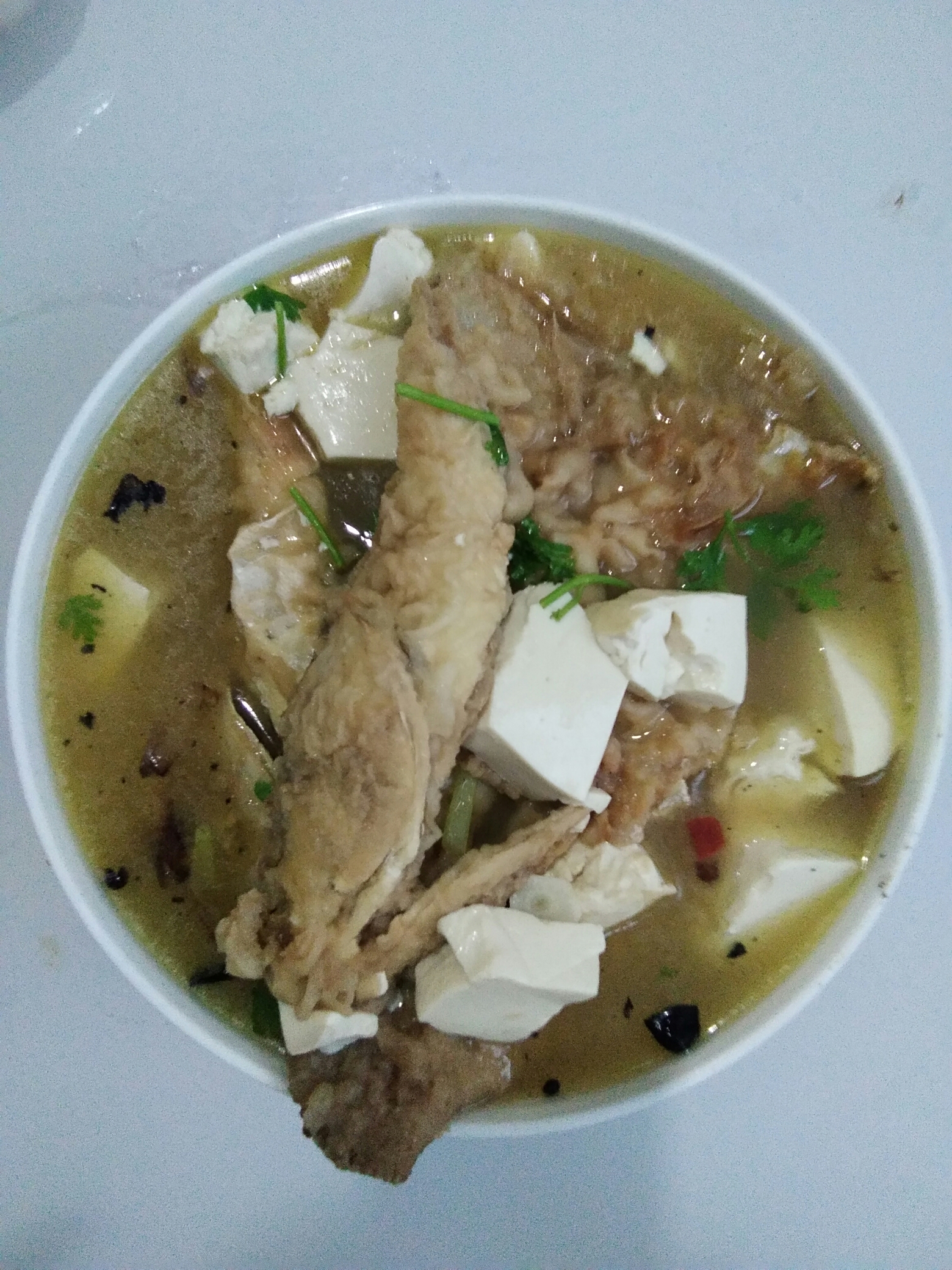 梭鱼汤炖豆腐