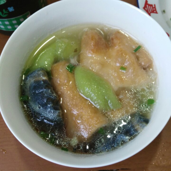 丝瓜油条汤